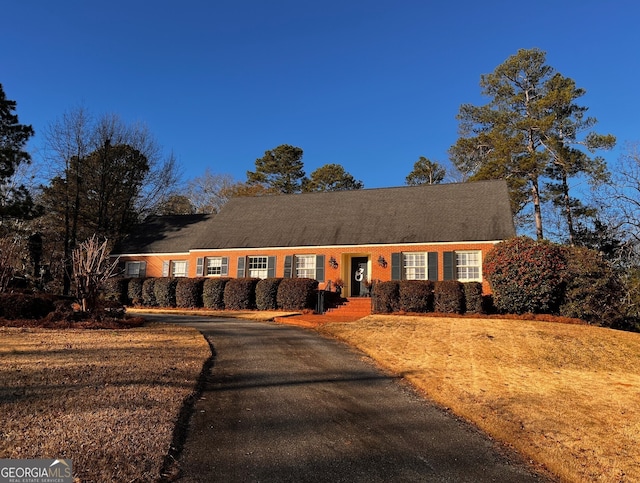 view of ranch-style home