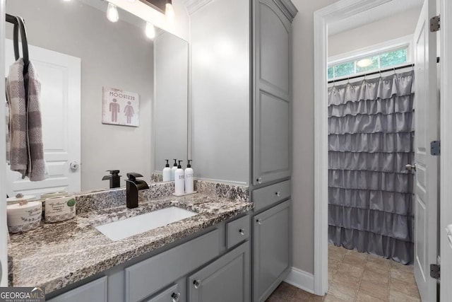 bathroom featuring vanity