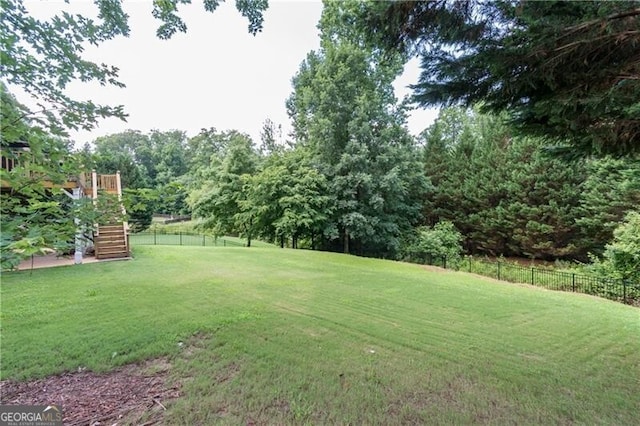 2080 Misty Oaks Dr, Buford, GA 30519 - view of yard with stairway