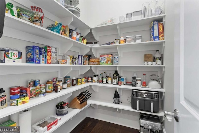 view of pantry