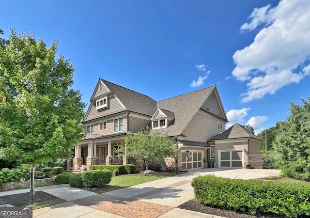 view of front of home with a porch