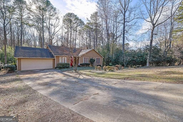 ranch-style house with a garage