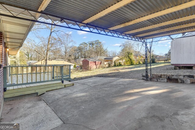 view of outdoor structure with a lawn