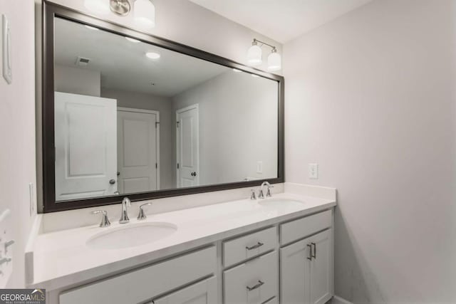 bathroom featuring vanity