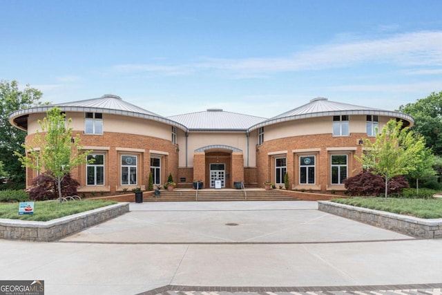 view of front of property with french doors