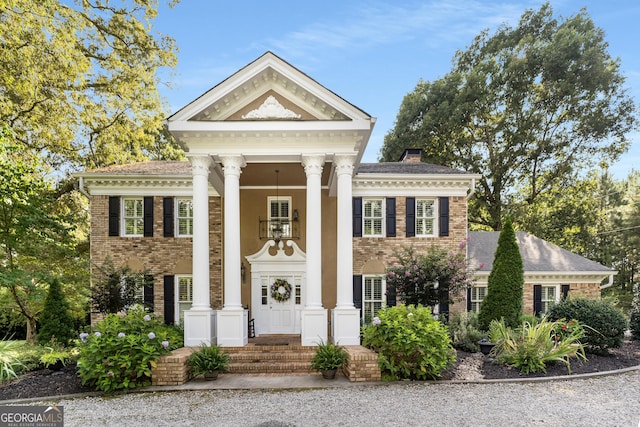 view of neoclassical / greek revival house