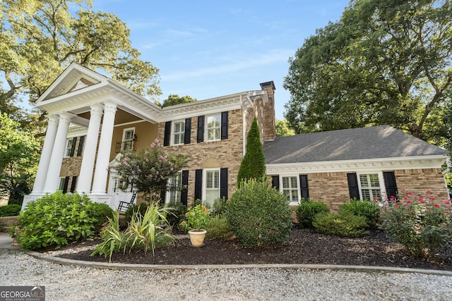 view of neoclassical / greek revival house