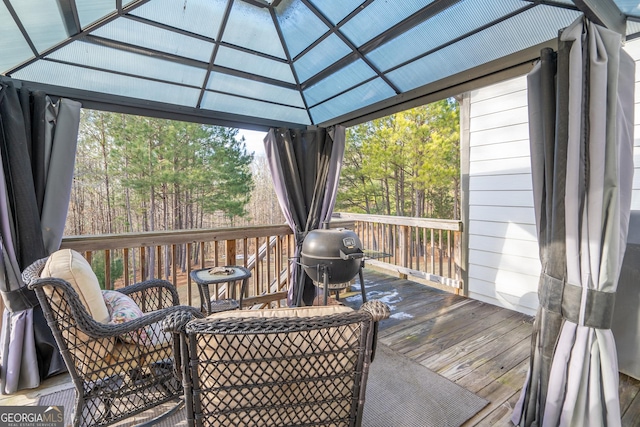 view of sunroom / solarium