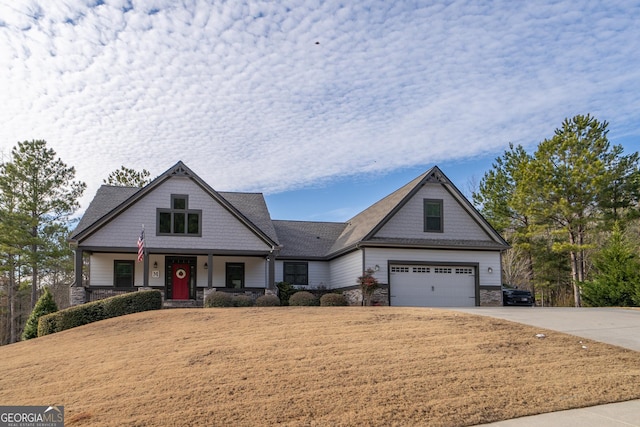 craftsman-style home with a porch