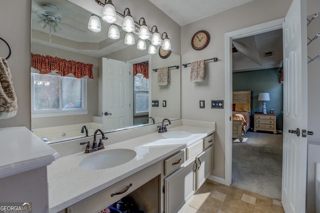 bathroom with vanity