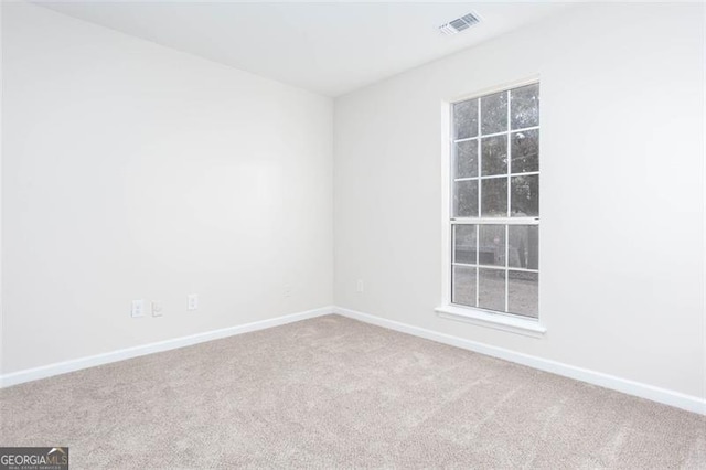 view of carpeted empty room