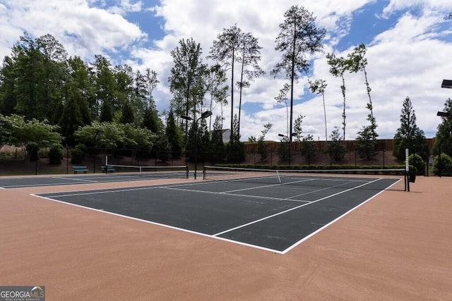 view of sport court