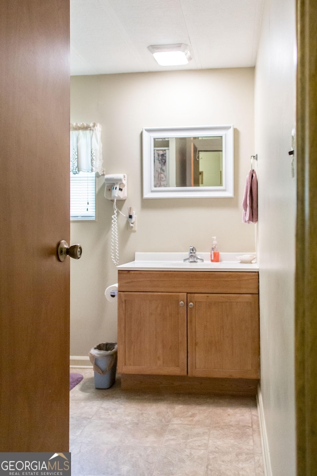 bathroom featuring vanity