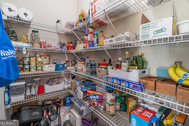 view of pantry