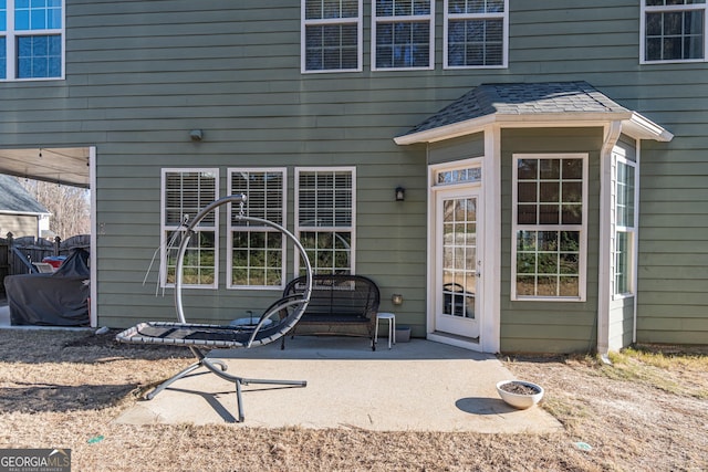 exterior space with a patio area