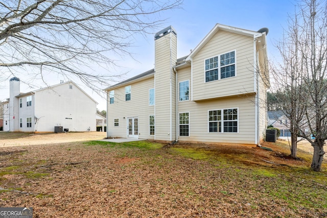 back of house featuring a patio and central AC