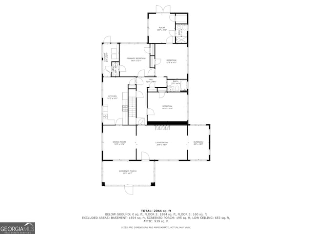 1366 Emory Rd NE, Atlanta, GA 30306 - floor plan