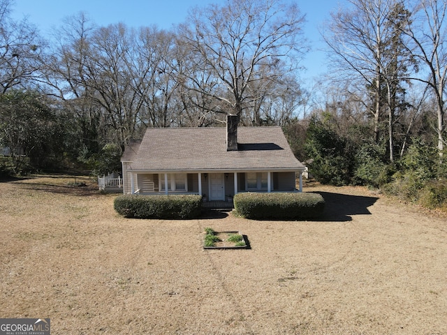 view of front facade with covered porch