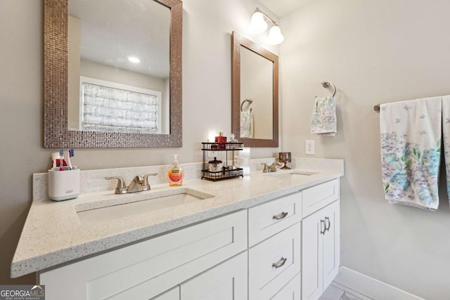 bathroom with vanity