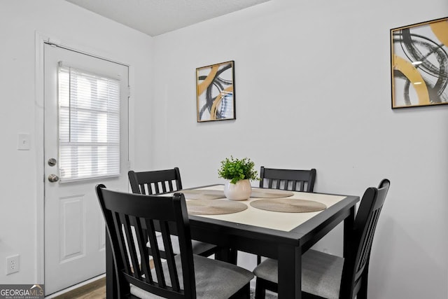 view of dining space