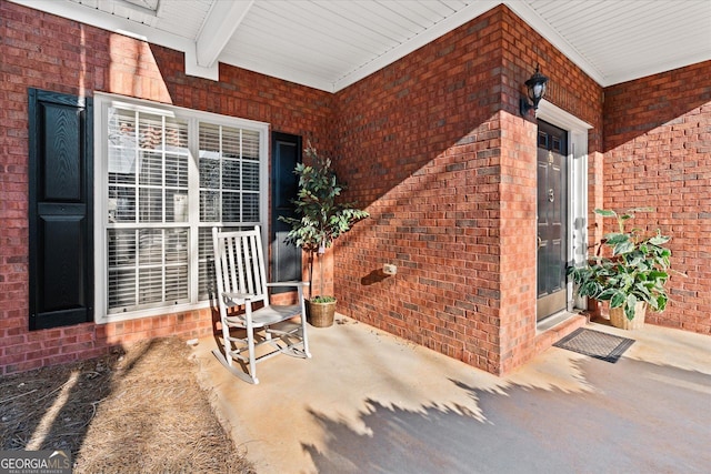 view of patio / terrace featuring covered porch