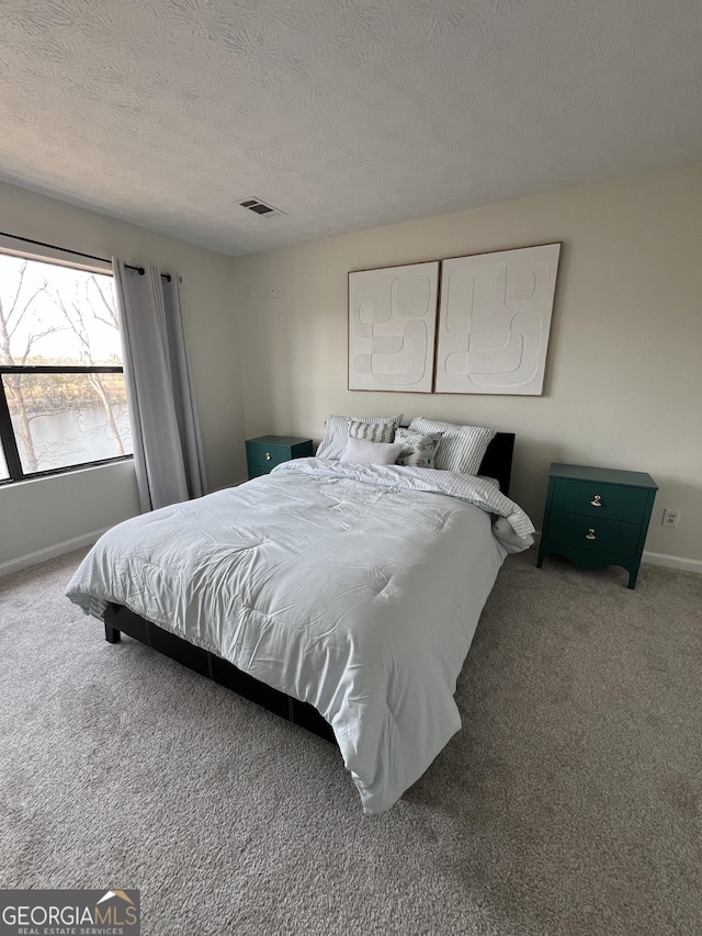 148 N Stewart Ln, Griffin, GA 30224 - hall with a textured ceiling, lofted ceiling, carpet floors, and baseboards