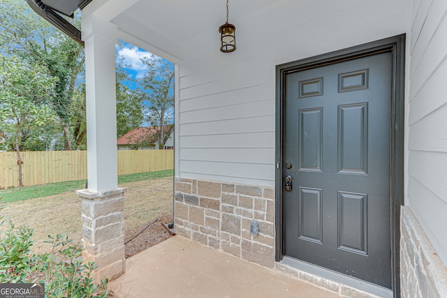 view of entrance to property