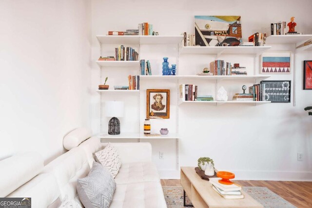 interior space featuring hardwood / wood-style floors