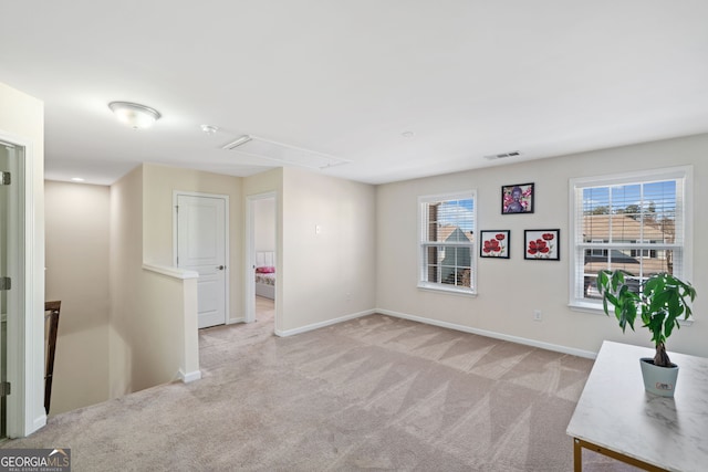 view of carpeted empty room