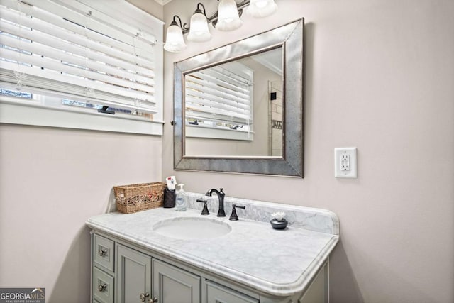 bathroom with vanity