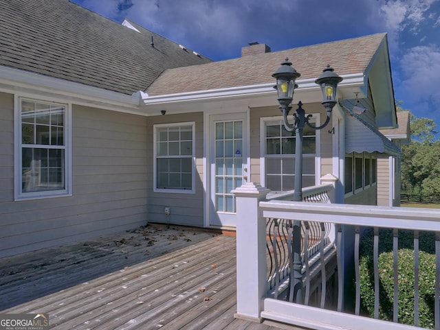 view of wooden terrace