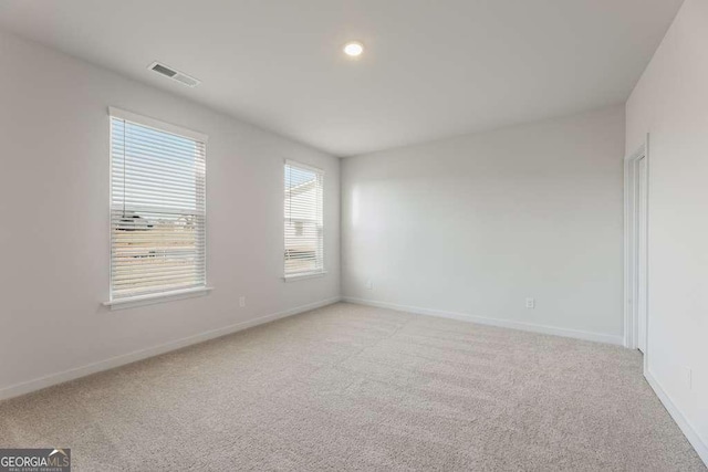 view of carpeted empty room