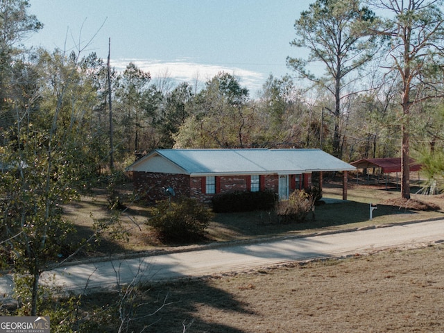 view of front of property