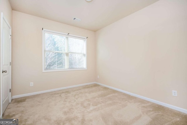 empty room with light carpet