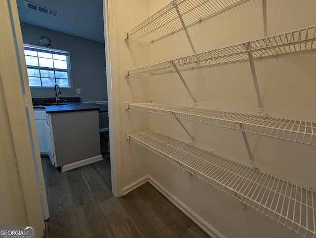 pantry featuring sink