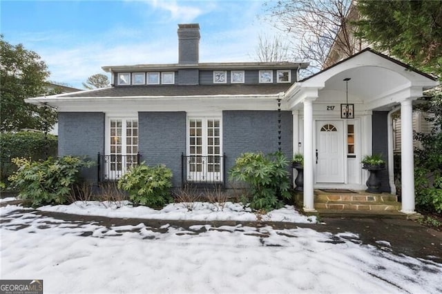 view of front of home