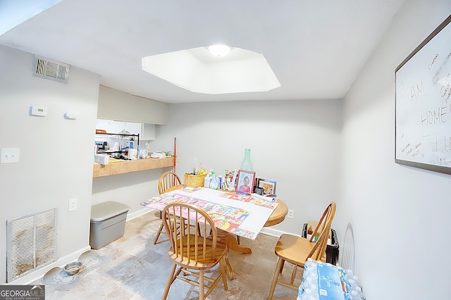 view of dining room