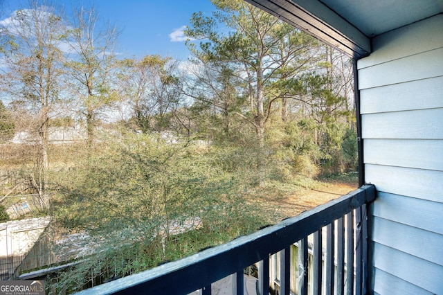 view of balcony