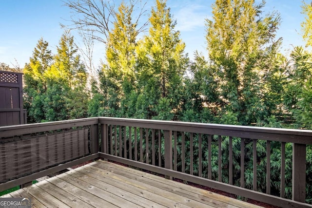 view of wooden terrace