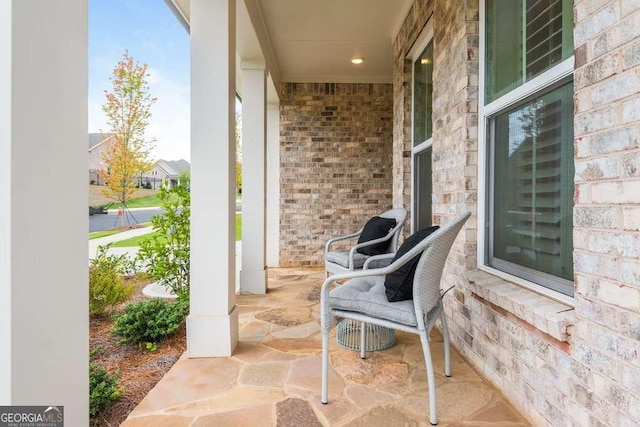 view of patio / terrace with covered porch