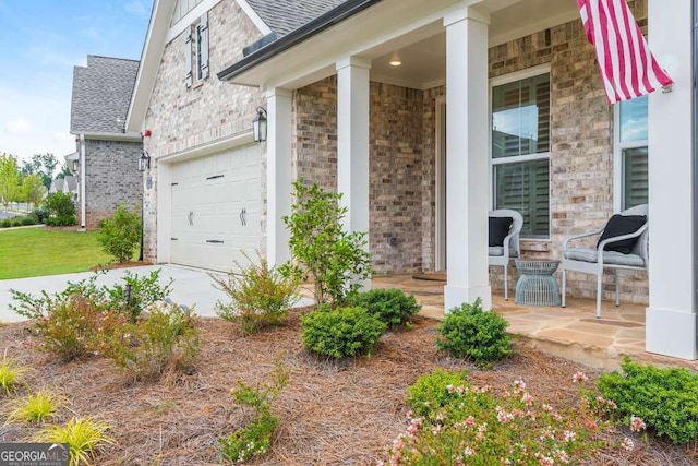 doorway to property featuring a porch