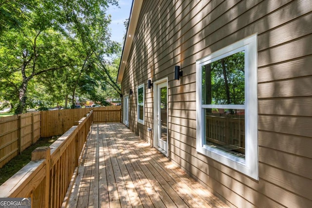 view of wooden terrace