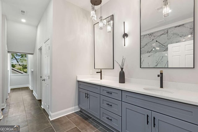 bathroom featuring vanity