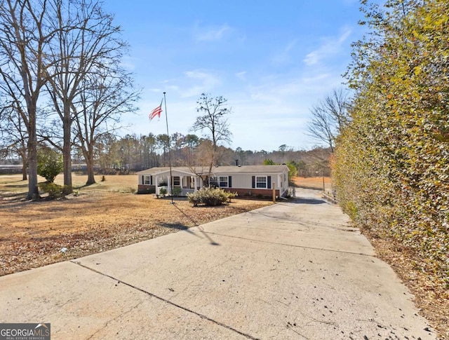 view of ranch-style home