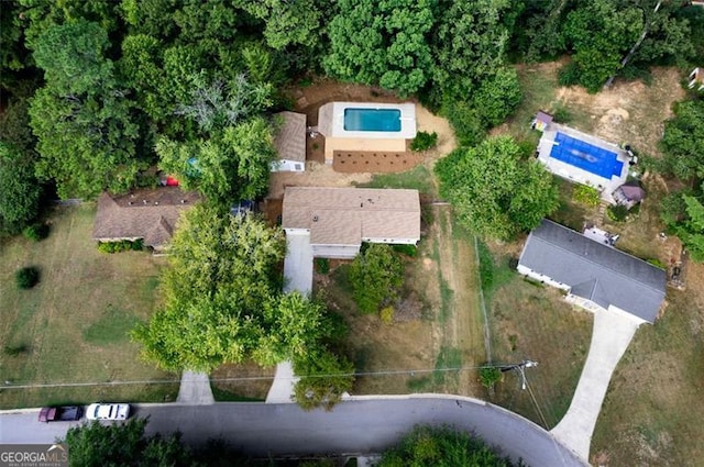 birds eye view of property