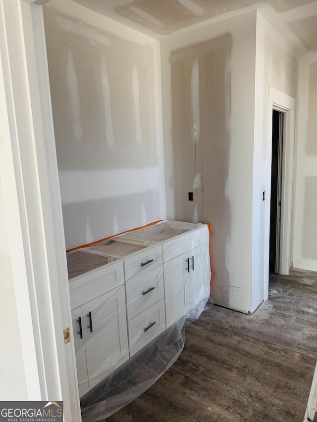 bathroom featuring wood finished floors