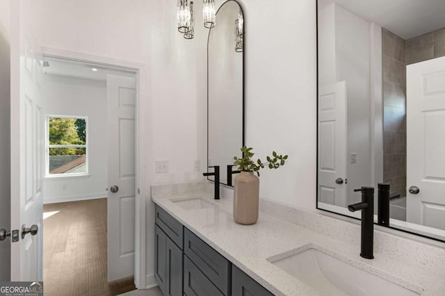 bathroom with vanity