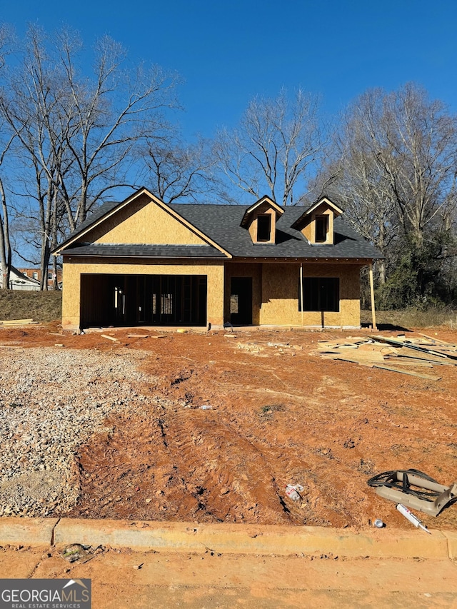 view of unfinished property