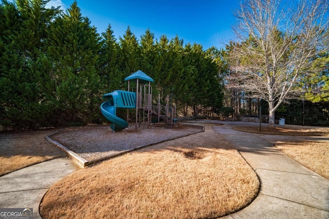 view of jungle gym