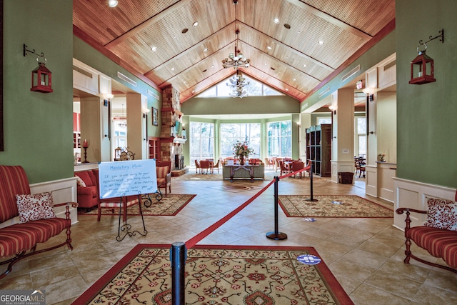 view of community lobby